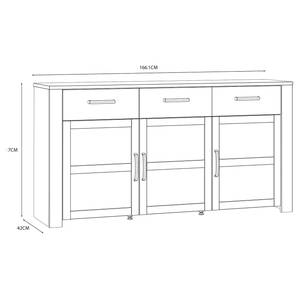 Sideboard Vassia 166 cm Marineblau