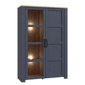 Vitrinenschrank Vassia 106 cm Marineblau