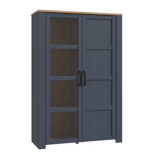 Vitrinenschrank Vassia 106 cm Marineblau