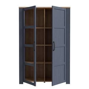 Vitrinenschrank Vassia 106 cm Marineblau