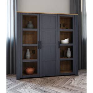 Vitrinenschrank Vassia 151 cm Marineblau