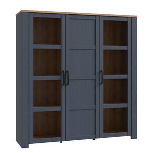 Vitrinenschrank Vassia 151 cm Marineblau