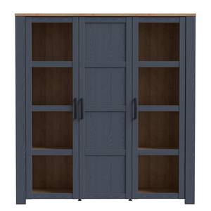 Vitrinenschrank Vassia 151 cm Marineblau