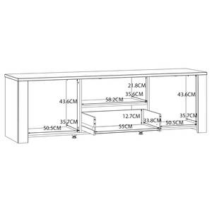 TV-Lowboard Vassia Marineblau