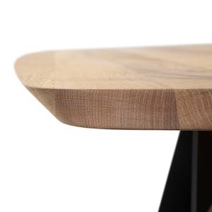 Table Skye Chêne massif / Métal - Chêne / Noir - 200 x 100 cm