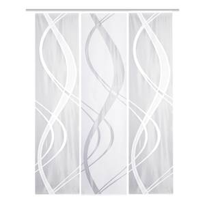Schiebevorhang Tibaso (3er-Set) Polyester - Weiß - 57 x 225 cm