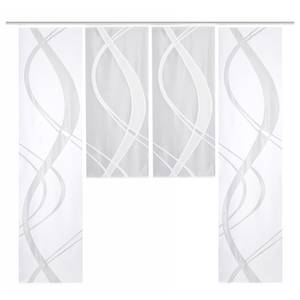Schiebevorhang Tibasa (4-teilig) Polyester - Weiß