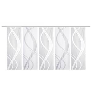 Panneaux japonais Tibaso (lot de 5) Polyester - Blanc - 57 x 175 cm