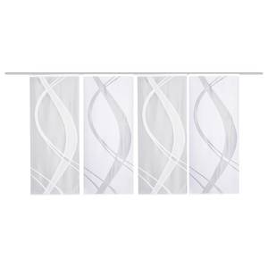 Panneaux japonais Tibaso (lot de 4) Polyester - Blanc - 57 x 145 cm