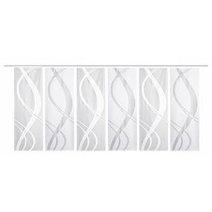 Panneaux japonais Tibaso (lot de 6) Polyester - Blanc - 57 x 175 cm