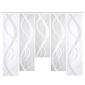 Schuifgordijn Tibasi (set van 5) polyester - wit - 57 x 175 cm
