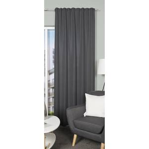 Rideau Oxford Polyester - Noir - 135 x 245 cm
