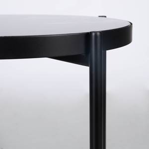 Tavolino Abee II Marmo / Metallo - Marmo nero / Nero