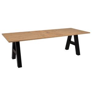 Table Brochet Extensible - Imitation chêne / Noir