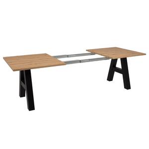 Eettafel Brochet verlengbaar - eikenhouten look/zwart