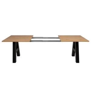 Table Brochet Extensible - Imitation chêne / Noir