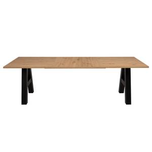 Eettafel Brochet verlengbaar - eikenhouten look/zwart