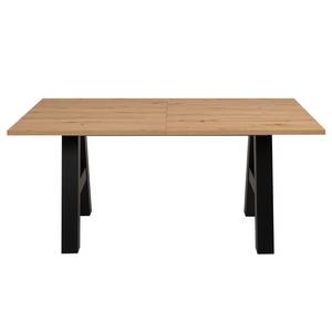 Eettafel Brochet verlengbaar - eikenhouten look/zwart