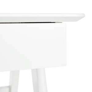 Scrivania Branno Rovere parzialmente massello - Bianco - Larghezza: 150 cm