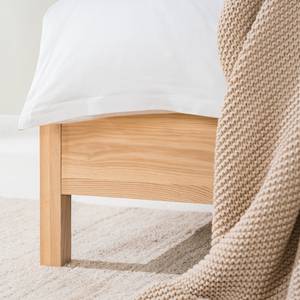 Bed TAYLOR rotan/massief eikenhout - beige/eikenhout - 180 x 200cm