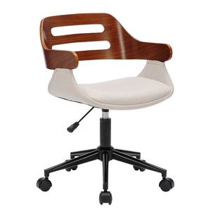 Chaise de bureau pivotante Tyne Beige