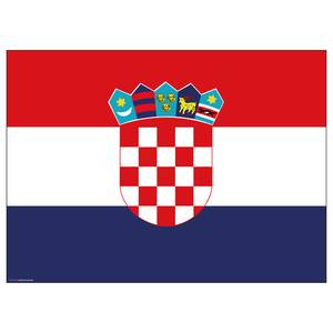 Placemats Kroatië (set van 12) papier - meerdere kleuren