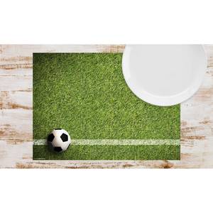 Tischset Fussball auf Rasen (12er-Set) Papier - Mehrfarbig