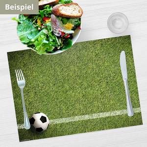 Placemats Voetbal Gras (set van 12) papier - meerdere kleuren