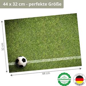 Placemats Voetbal Gras (set van 12) papier - meerdere kleuren