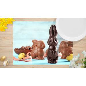 Tovaglietta Coniglio di cioccolata (12) Carta - Multicolore
