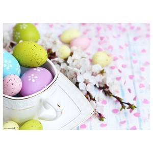 Tovaglietta Uova di Pasqua e fiori (12) Carta - Multicolore