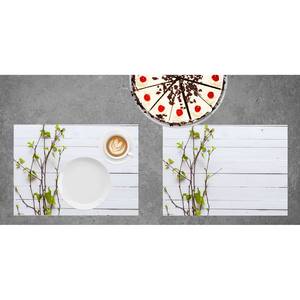 Placemats Twijgen Lente (set van 12) papier - meerdere kleuren