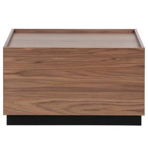 Tavolino da salotto Valbo Impiallacciato in vero legno - Noce / Pino nero - Larghezza: 82 cm