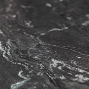 Tavolo consolle Wida Marmo / Metallo - Effetto marmo nero / Nero