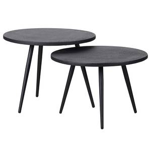 Tables basses Webster (lot de 2) Métal - Noir