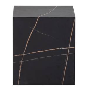 Bout de canapé Uravan Imitation marbre noir