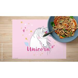 Tischset Unicorn (1er-Set) Vinyl - Pink
