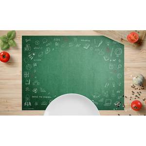 Placemats Back to School (set van 1) vinyl - groen