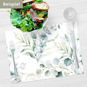 Sets de table Aquarelle (lot de 4) Vinyle - Vert