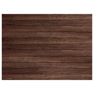 Sets de table Planche de bois (lot de 4) Vinyle - Marron