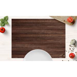 Sets de table Planche de bois (lot de 4) Vinyle - Marron