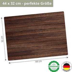 Placemats Houten Planken (set van 4) vinyl - bruin