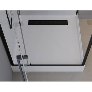 Eckdusche Marwell White I Weiß - Breite: 90 cm