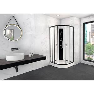 Cabine de douche Marwell Factory Blanc - Verre - 85 x 200 x 85 cm