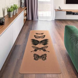 Tapis de yoga Papillons Face supérieure : liège<br>Face inférieure : caoutchouc naturel