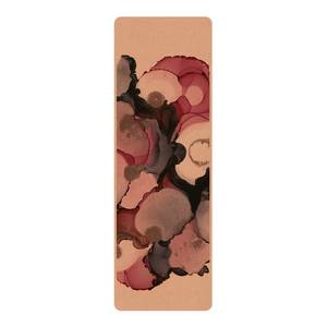 Läufer/Yogamatte Tropfen Oberfläche: Kork / Unterseite: Naturkautschuk - Pink
