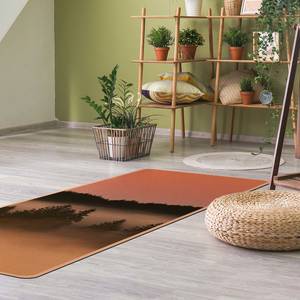 Tapis de yoga Forêt dans le brouillard Face supérieure : liège<br>Face inférieure : caoutchouc naturel