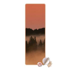 Tapis de yoga Forêt dans le brouillard Face supérieure : liège<br>Face inférieure : caoutchouc naturel