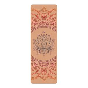 Läufer/Yogamatte Lotusblüte Regenbogen Oberfläche: Kork / Unterseite: Naturkautschuk - Mehrfarbig