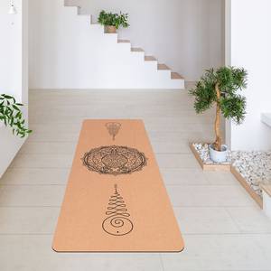 Tapis de yoga Tortue Face supérieure : liège<br>Face inférieure : caoutchouc naturel